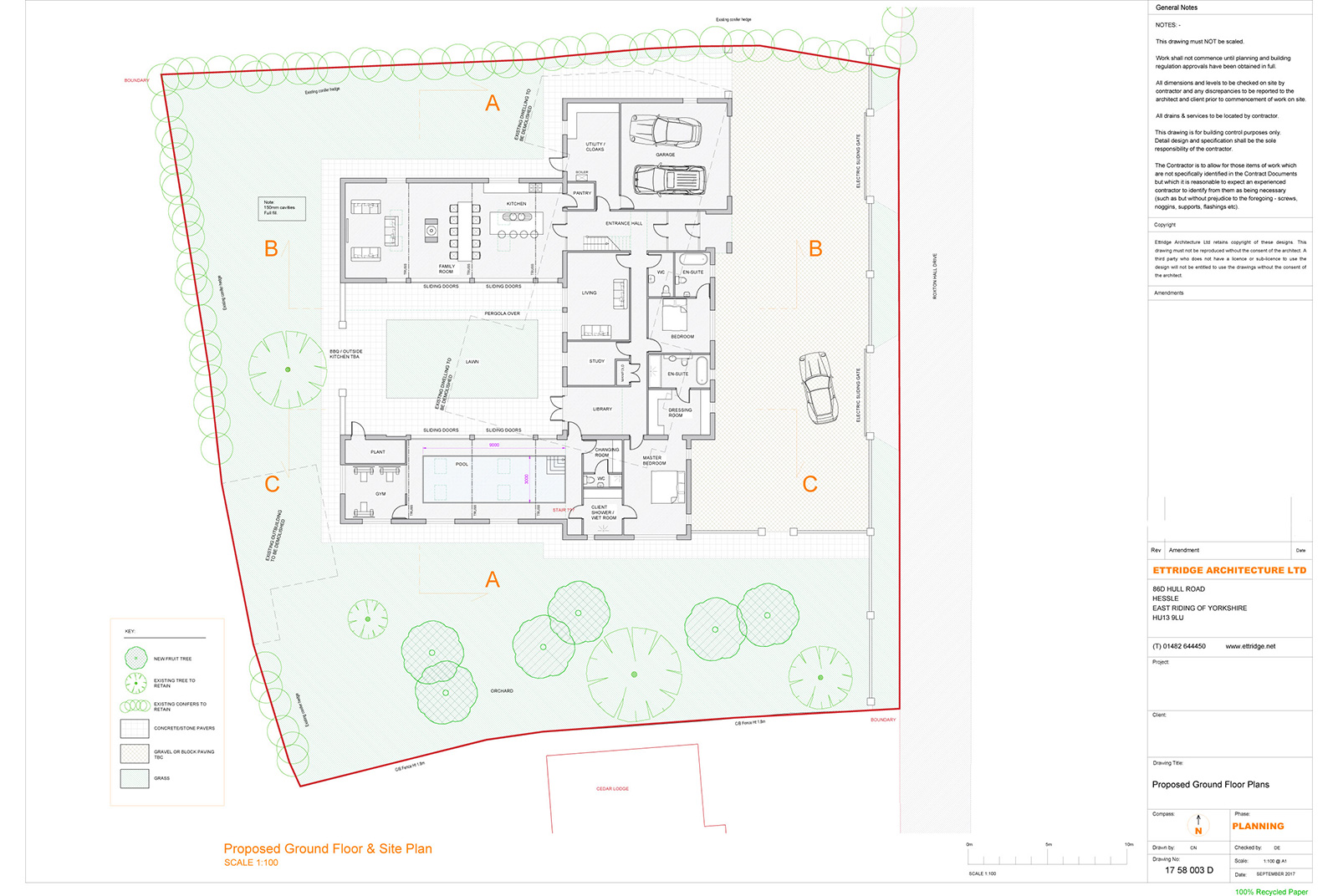 This is a replacement dwelling in North Ferriby, East Yorkshire. 